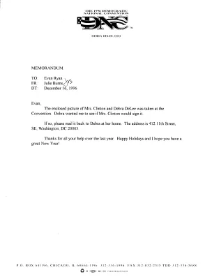 [Correspondence Maggie Williams – D]