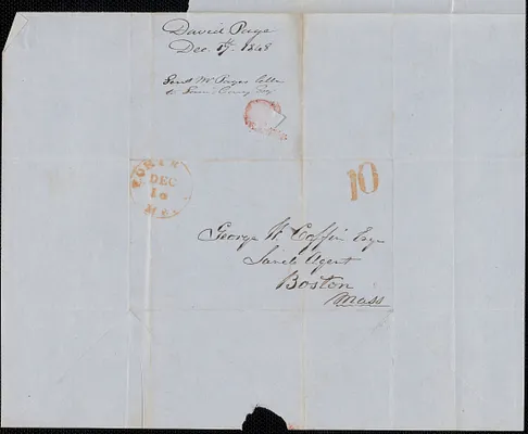 David Page to George Coffin, 17 December 1848