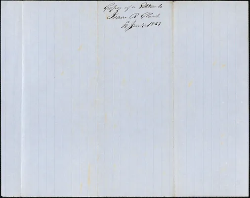 Copy of a letter from George Coffin to Isaac R. Clark, 18 January 1851