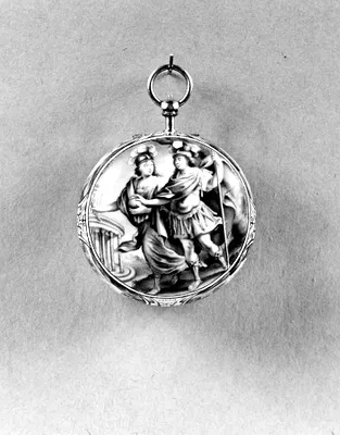 Enameled Watch with Mars and Minerva
