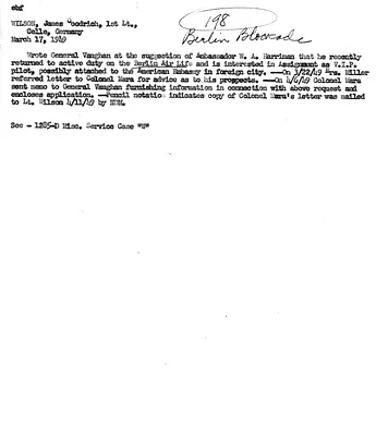 Cross Reference Memorandum