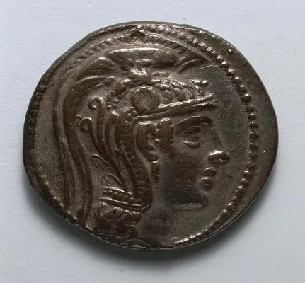 Electrotype Replica of Tetradrachm: Head of Athena Parthenos (obverse)