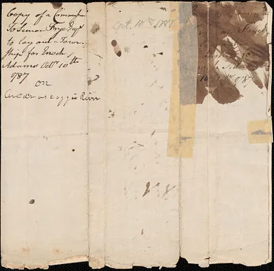 Nathaniel Wells to Simon Frye, 10 October 1787
