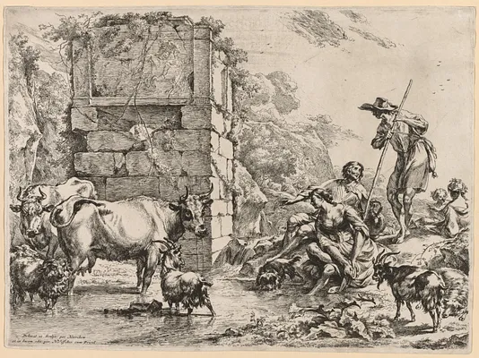 The Cow Drinking