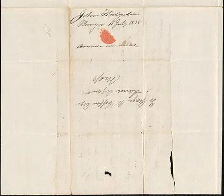 John Hodgen to George Coffin, 11 July 1835