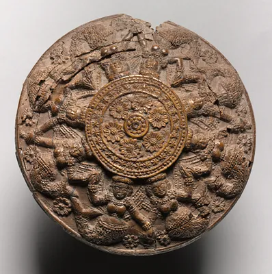 Roundel with Mermaids and Lotus