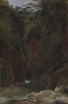 View of a Gorge in Italy