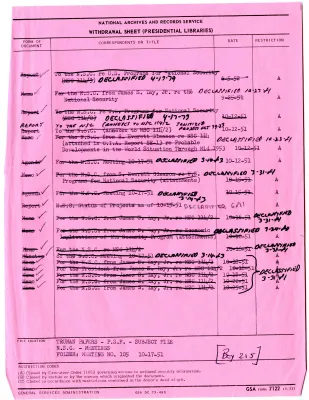 Annexes to National Security Council Report 114/2, Report to the National Security Council by the Executive Secretary on United States Programs for National Security
