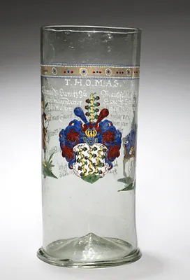 Beaker ("Welcome Glass") with Arms and Inscriptions