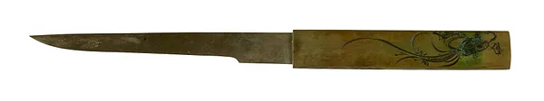 Kozuka with Lizard and Orchids