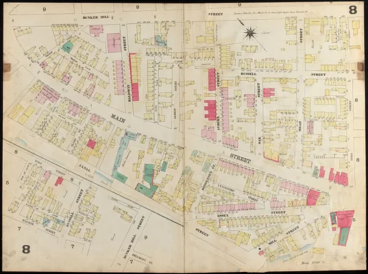 Insurance map of Charlestown : portions of Roxbury (now annexed to Boston) and Cambridge : 1868 : corrected Nov. 1871