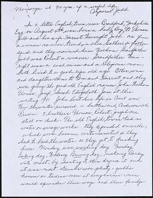 Memorys at 90 yrs, of a useful life. Corporal Jubb