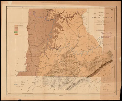 Map of Whitley County
