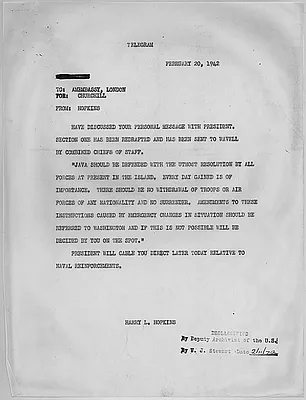 Harry Hopkins to Winston Churchill