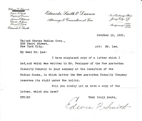 Letters Received to Mr. Lee [C.B. Lee], October 16, 1931
