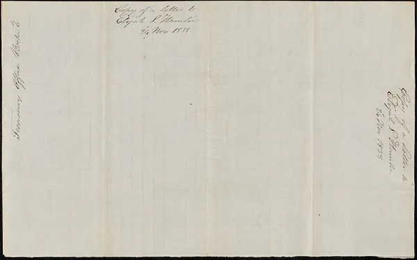 George W. Coffin to Elijah L. Hamlin, 24 November 1838