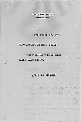 Harry Hopkins to Grace Tully