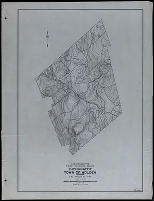 Topography Town of Holden