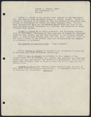 Herbert Brutus Ehrmann Papers, 1906-1970. Sacco-Vanzetti. Jury reports: interviews with jurors. Box 12, Folder 22, Harvard Law School Library, Historical & Special Collections