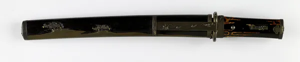Dagger (tanto) with Blossoming Cherry Trees