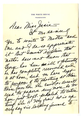 Letter from Bess W. Truman to Jessie McDearmon