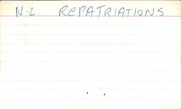 Naturalization Index, Women's Repatriations, State and Federal Courts, 1865-1910
