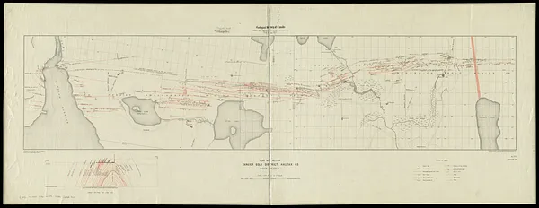Plan and section, Tangier gold district, Halifax Co., Nova Scotia