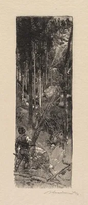 Fontainebleau Forest: Cutting of Pines (La Forêt de Fontainebleau: Abatage des pins)