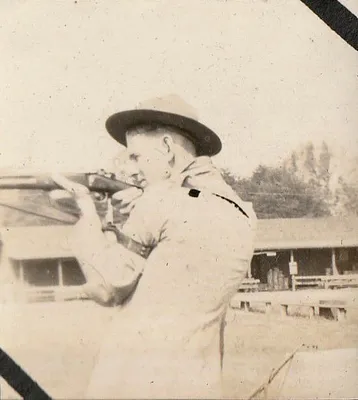 "Hanschman" at rifle range, Marine base Quantico, VA