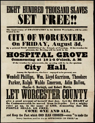 Eight hundred thousand slaves set free