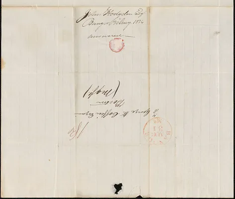 John Hodgdon to George Coffin, 30 August 1834