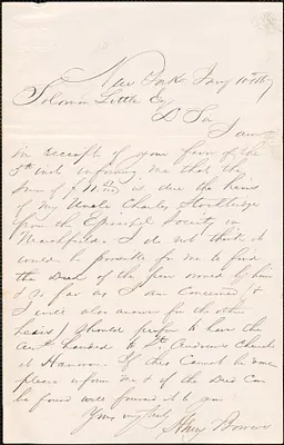 Relinquishment of Charles Stockbridge's title to Trinity Church in Marshfield