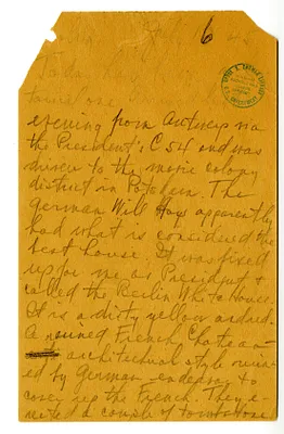 Diary Note of President Harry S. Truman