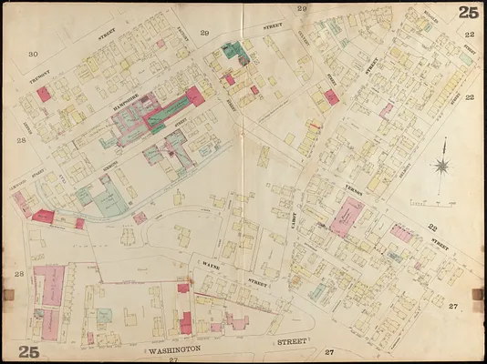 Insurance map of Charlestown : portions of Roxbury (now annexed to Boston) and Cambridge : 1868 : corrected Nov. 1871