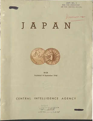 Report, Central Intelligence Agency, Japan, Situation Report 38