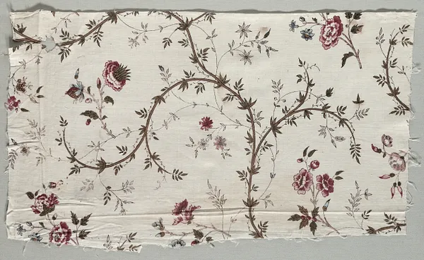 Woodblock Printed Cotton Fragment