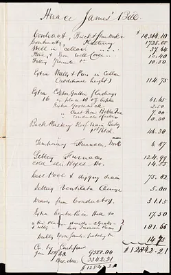 Bill for work on Brookline Public Library building