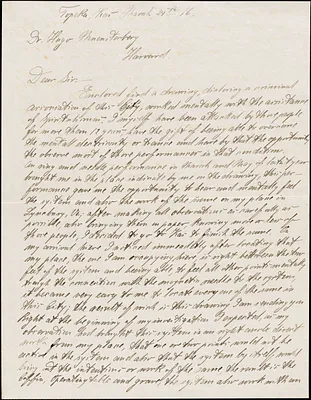 Prigge, Emet autograph letter signed to Hugo Münsterberg, Topeka, Kan., 24 March 1916