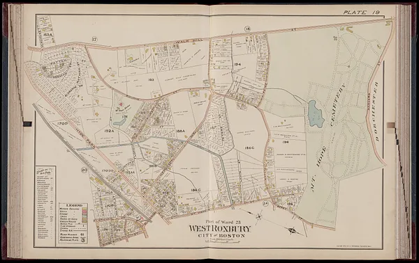 Atlas of Dorchester, West Roxbury and Brighton, city of Boston