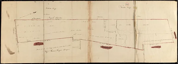 Plan of Hancock made by Rodman Hazard, dated November 20, 1830