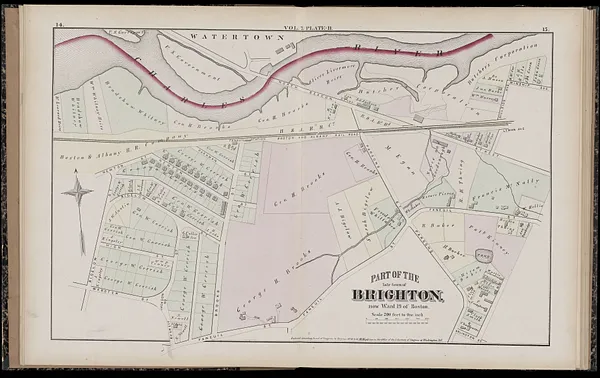 Atlas of Suffolk, county, vol. 7th, late town of Brighton, now ward 19 of Boston, Massachusetts : from actual survey & official records
