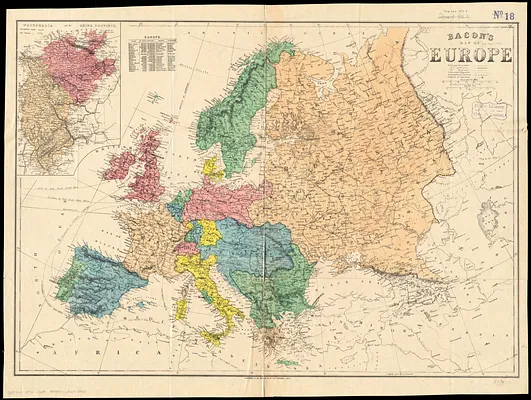 Bacon's map of Europe