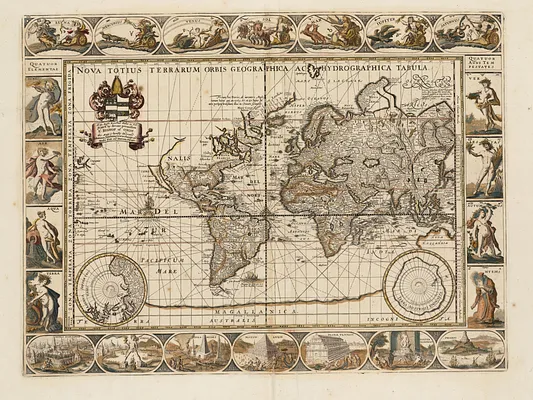 Nova totius terrarum orbis geographica ac hydrographica tabula