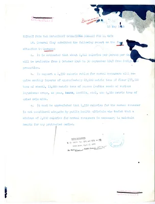 Memorandum, Extract from War Department Operation Summary For 14 May