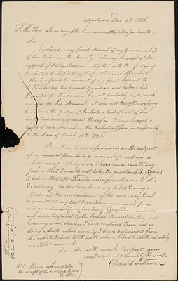 Chappaquiddick and Christiantown Accounts and Correspondence, 1835-1836