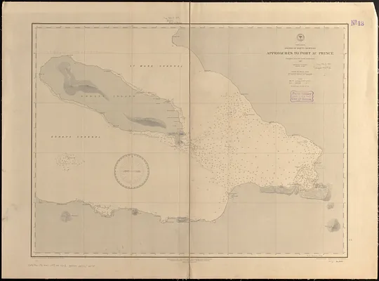 West Indies, island of Santo Domingo, approaches to Port au Prince