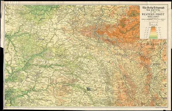 The Daily Telegraph war map no. 14