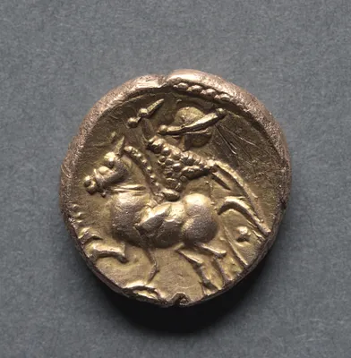 Tasciovanus Stater: Horse and Armed Rider (reverse)
