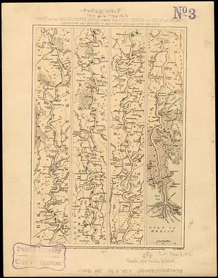 Chart of the Mississippi River from the Ohio River to Gulf of Mexico