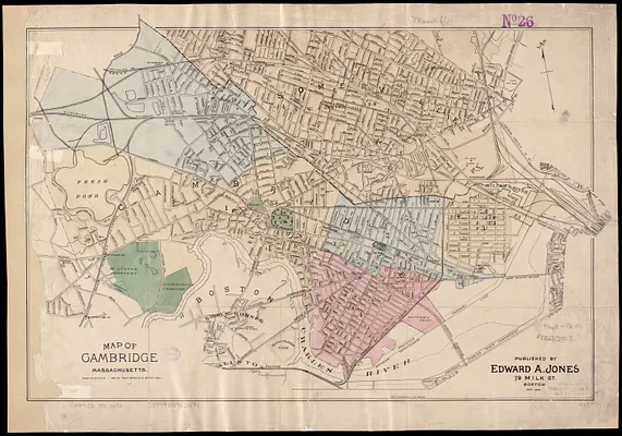 Map of Cambridge Massachusetts